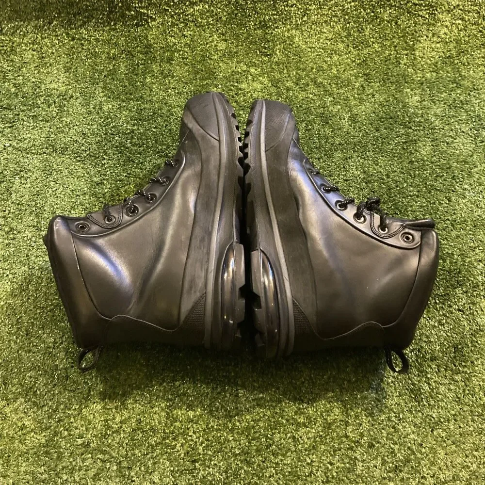 Nike ACG Air Max Hiking Combat Work Boots Men’s 15 Black Leather Shoes